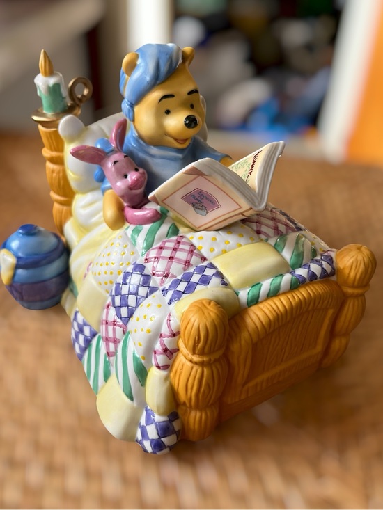 Disney Other - Vtg Winnie The Pooh Piglet Reading Bedtime Story Nightlight Disney Store 90s